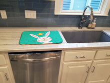 Load image into Gallery viewer, Happy Easter Rabbit Dish Drying Mat – Absorbent, Artistic Kitchen Essentials VHA3032DDM