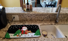 Load image into Gallery viewer, Santa Claus Christmas Dish Drying Mat – Absorbent, Artistic Kitchen Essentials VHA3033DDM