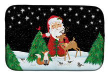 Load image into Gallery viewer, Santa Claus Christmas Dish Drying Mat – Absorbent, Artistic Kitchen Essentials VHA3033DDM