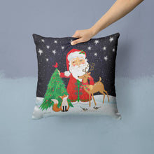 Load image into Gallery viewer, Santa Claus Christmas Throw Pillow - 14x14 Decorative Pillow – Art for Your Home &amp; Patio VHA3033PW1414