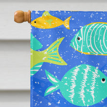 Load image into Gallery viewer, Little Colorful Fishes Flag Canvas House Size VHA3034CHF