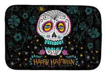 Load image into Gallery viewer, Happy Halloween Day of the Dead Dish Drying Mat – Absorbent, Artistic Kitchen Essentials VHA3035DDM