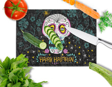 Load image into Gallery viewer, Happy Halloween Day of the Dead Glass Cutting Boards – Durable, Decorative Kitchen Art Large VHA3035LCB