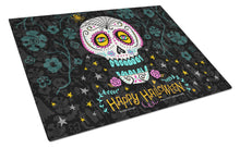 Load image into Gallery viewer, Happy Halloween Day of the Dead Glass Cutting Boards – Durable, Decorative Kitchen Art Large VHA3035LCB