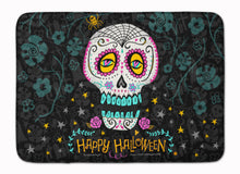 Load image into Gallery viewer, Happy Halloween Day of the Dead Machine Washable Memory Foam Mat VHA3035RUG
