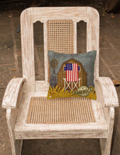 Load image into Gallery viewer, Patriotic Barn Land of America Fabric Decorative Pillow VHA3036PW1818
