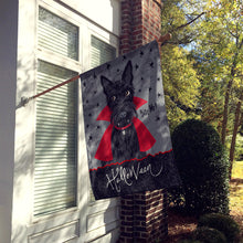 Load image into Gallery viewer, Halloween Vampire Scottie Flag Canvas House Size VHA3037CHF