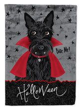 Load image into Gallery viewer, Halloween Vampire Scottie Flag Canvas House Size VHA3037CHF
