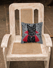 Load image into Gallery viewer, Halloween Vampire Scottie Fabric Decorative Pillow VHA3037PW1818