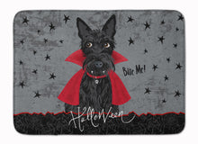 Load image into Gallery viewer, Halloween Vampire Scottie Machine Washable Memory Foam Mat