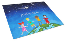 Load image into Gallery viewer, Peace on Earth Glass Cutting Boards – Durable, Decorative Kitchen Art Large VHA3039LCB