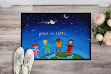 Load image into Gallery viewer, Peace on Earth Doormat - 18x27 Decorative Floor Mat – Indoor/Outdoor Rug with Artistic Flair VHA3039MAT