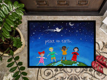 Load image into Gallery viewer, Peace on Earth Doormat - 18x27 Decorative Floor Mat – Indoor/Outdoor Rug with Artistic Flair VHA3039MAT