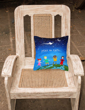 Load image into Gallery viewer, Peace on Earth Fabric Decorative Pillow VHA3039PW1818