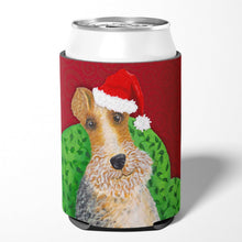Load image into Gallery viewer, Wire Fox Terrier Christmas Can or Bottle Hugger VHA3040CC