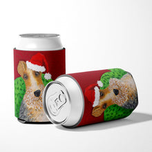 Load image into Gallery viewer, Wire Fox Terrier Christmas Can or Bottle Hugger VHA3040CC