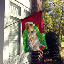 Load image into Gallery viewer, Wire Fox Terrier Christmas Flag Canvas House Size VHA3040CHF