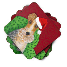 Load image into Gallery viewer, Wire Fox Terrier Christmas Foam Coaster  VHA3040FC