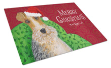 Load image into Gallery viewer, Wire Fox Terrier Christmas Glass Cutting Boards – Durable, Decorative Kitchen Art Large VHA3040LCB