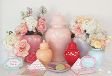 Load image into Gallery viewer, "Love is in the Air" Ginger Jars in Cherry Blossom Pink