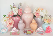 Load image into Gallery viewer, "Love is in the Air" Ginger Jars in Cherry Blossom Pink