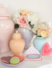 Load image into Gallery viewer, "Love is in the Air" Ginger Jars in Light Lavender