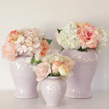 Load image into Gallery viewer, "Love is in the Air" Ginger Jars in Light Lavender