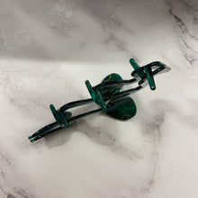 Load image into Gallery viewer, Velvet Claws Cleopatra Green Snake Hair Claw | Claw Clip in Velvet Travel Bag