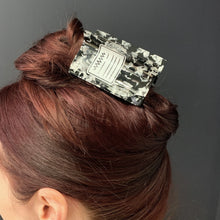 Load image into Gallery viewer, Velvet Claws Composition Book Hair Clip | Claw Clip in Velvet Travel Bag
