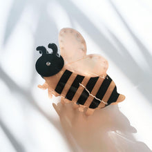Load image into Gallery viewer, Velvet Claws Cute Bee Hair Clip | Claw Clip in Velvet Travel Bag