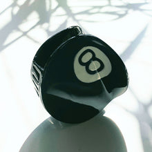 Load image into Gallery viewer, Velvet Claws Eight Ball Hair Claw | Claw Clip in Velvet Travel Bag