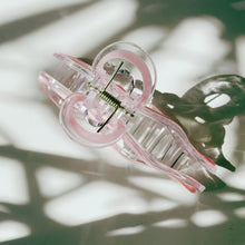 Load image into Gallery viewer, Velvet Claws Hair Clip | Coquette Bow in Pink | Claw Clip in Velvet Travel Bag