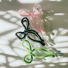 Load image into Gallery viewer, Velvet Claws Hair Clip | Coquette Bow in Pink | Claw Clip in Velvet Travel Bag