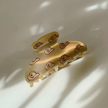 Load image into Gallery viewer, Velvet Claws Hair Clip | Cowgirl Hat in Gold | Claw Clip in Velvet Travel Bag