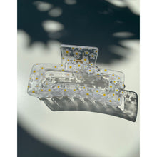 Load image into Gallery viewer, Velvet Claws Hair Clip | The Crystal in Daisy | Claw Clip in Velvet Travel Bag