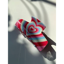 Load image into Gallery viewer, Velvet Claws Hair Clip | The Foxy in Red Mint | Claw Clip in Velvet Travel Bag
