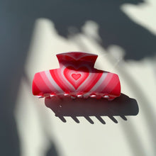 Load image into Gallery viewer, Velvet Claws Hair Clip | The Foxy in True Love Red | Claw Clip in Velvet Travel Bag