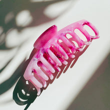 Load image into Gallery viewer, Velvet Claws Hair Clip | The Lobster in Berries &amp; Cream Swirl | Claw Clip in Velvet Travel Bag
