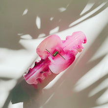 Load image into Gallery viewer, Velvet Claws Hair Clip | The Lobster in Berries &amp; Cream Swirl | Claw Clip in Velvet Travel Bag