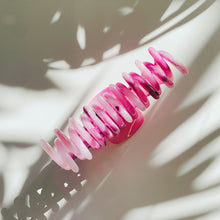 Load image into Gallery viewer, Velvet Claws Hair Clip | The Lobster in Berries &amp; Cream Swirl | Claw Clip in Velvet Travel Bag