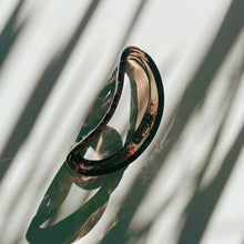 Load image into Gallery viewer, Velvet Claws Hollow Crescent in Marble Wine Hair Claw | Claw Clip in Velvet Travel Bag