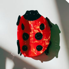 Load image into Gallery viewer, Velvet Claws Ladybug Hair Claw | Claw Clip in Velvet Travel Bag