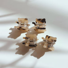 Load image into Gallery viewer, Velvet Claws Mini Kitty Claw Set of 4 | Hair Claw Clip in Velvet Travel Bag