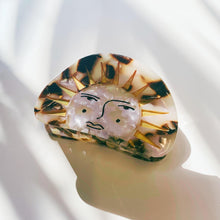 Load image into Gallery viewer, Velvet Claws Mr. Golden Sun Hair Clip | Claw Clip in Velvet Travel Bag