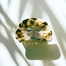 Load image into Gallery viewer, Velvet Claws Mr. Golden Sun Hair Clip | Claw Clip in Velvet Travel Bag