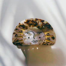 Load image into Gallery viewer, Velvet Claws Mr. Golden Sun Hair Clip | Claw Clip in Velvet Travel Bag