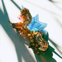 Load image into Gallery viewer, Velvet Claws Pegasus Hair Claw | Claw Clip in Velvet Travel Bag