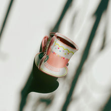 Load image into Gallery viewer, Velvet Claws Pink Tea Cup with Heart Hair Claw | Claw Clip