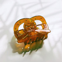 Load image into Gallery viewer, Velvet Claws Pretzel Hair Claw | Claw Clip in Velvet Travel Bag