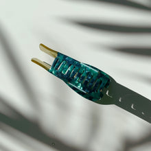 Load image into Gallery viewer, Velvet Claws Prosecco Hair Claw | Claw Clip in Velvet Travel Bag